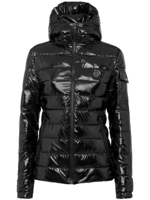 PHILIPP PLEIN logo-plaque puffer jacket