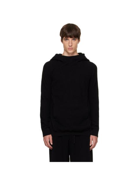 Julius Black Seamed Hoodie
