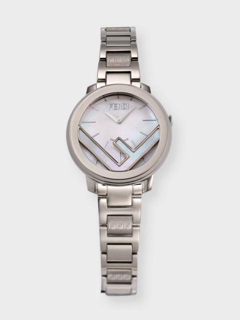 F Is Fendi 28mm Mother of Pearl Watch with Bracelet Strap