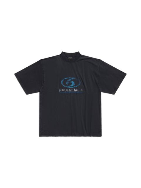 Surfer T-shirt Medium Fit in Black/blue