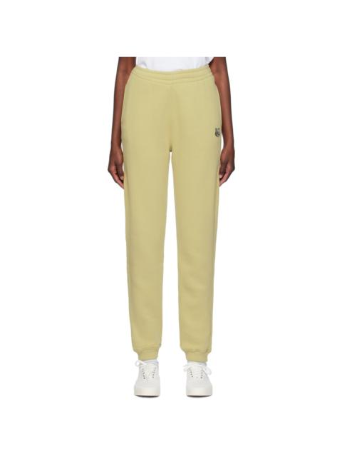 Maison Kitsuné Green Bold Fox Head Lounge Pants