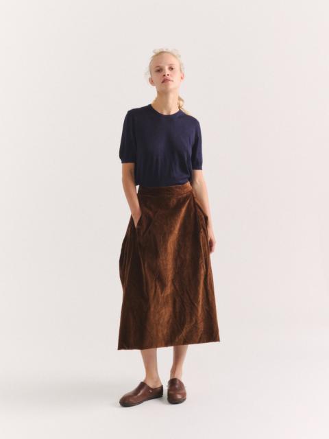 CASEY/CASEY MOON SKIRT - H CORD - TAN