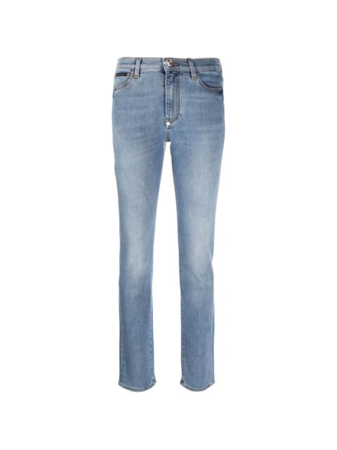 PHILIPP PLEIN mid-rise slim-cut jeans