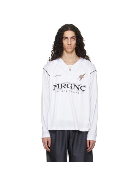 SERAPIS White Double V Football Jersey