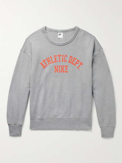 Nike Sportswear Trend Logo-Flocked Cotton-Jersey Sweatshirt