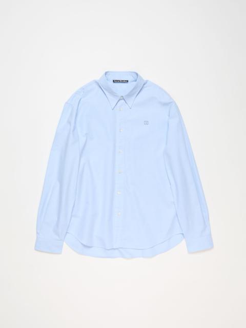 Acne Studios Logo button-up - Light blue