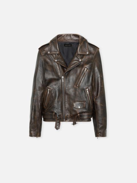 John Elliott LEATHER MOTO JACKET