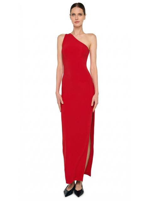 NORMA KAMALI ONE SHOULDER LONG DRESS W/ SIDE SLIT