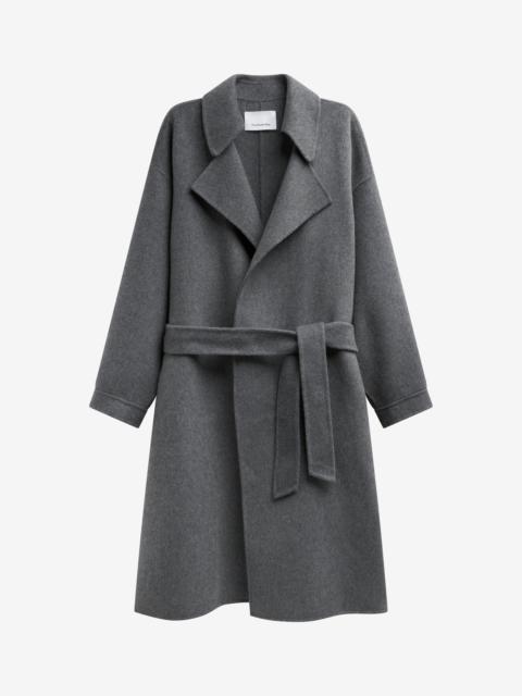 The Frankie Shop Issen Wool Trench Coat - Grey