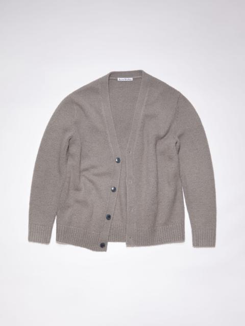 Wool blend cardigan - Dark grey
