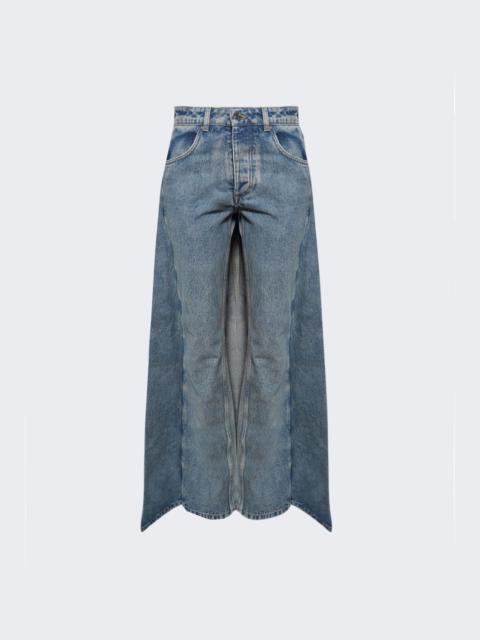 Jean Paul Gaultier X Shayne Oliver Denim Fishtail Jean Light Blue