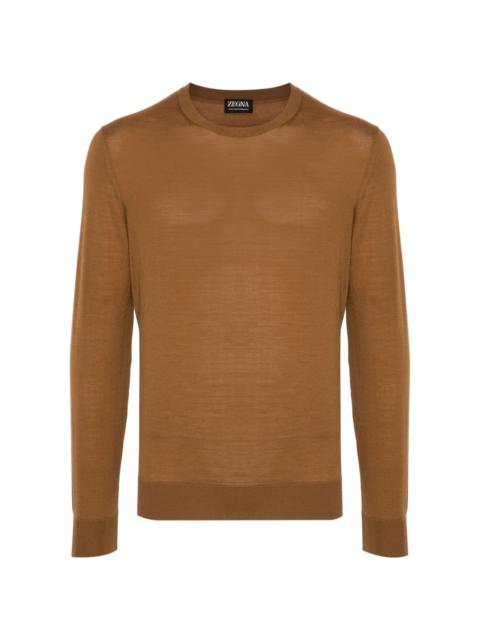 long-sleeve wool jumper