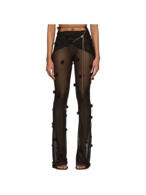 JACQUEMUS Brown Le Raphia 'Le Pantalon Espelho' Leggings