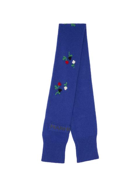 Marni Navy Flowers Scarf