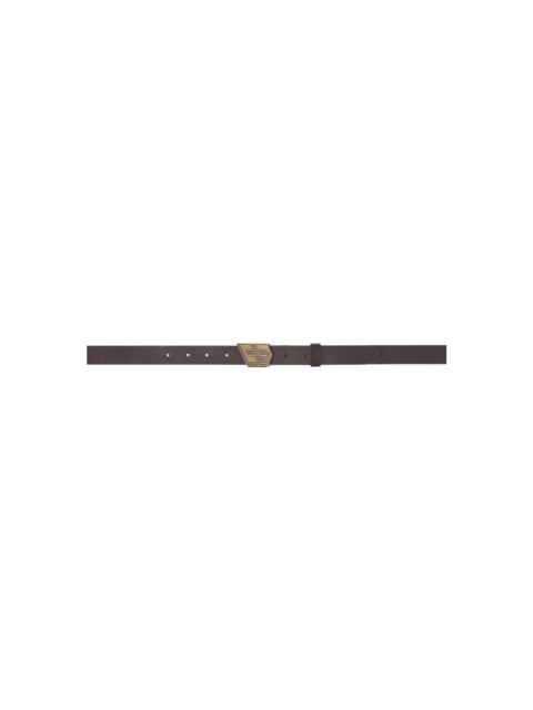 SYSTEM Brown Logo Belt