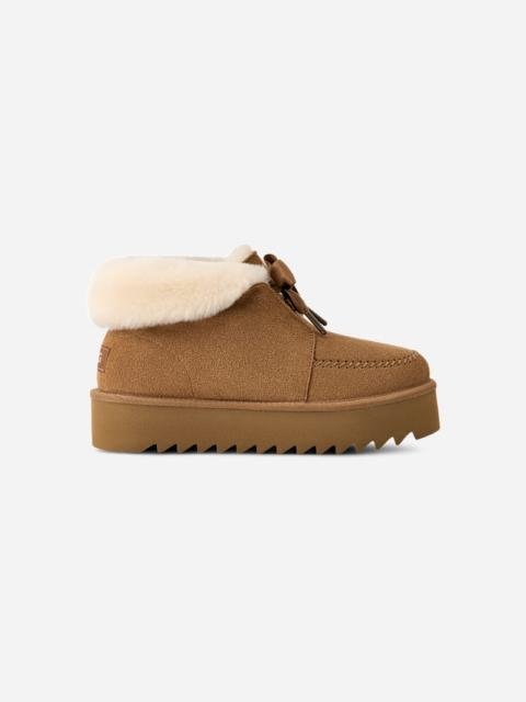 UGG ® Women's Kallen Platform Sheepskin Slippers in Chestnut
