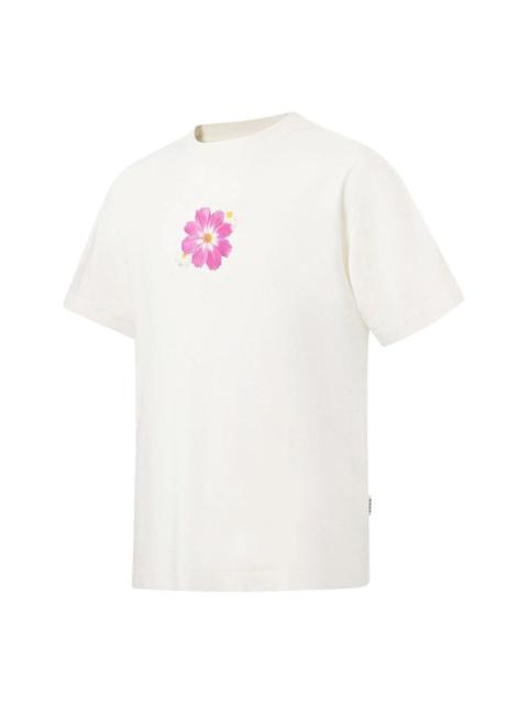 Li-Ning Floral Graphic T-shirt 'Creamy White' AHST147-1