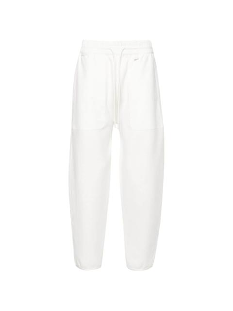 panelled mid-rise track trousers