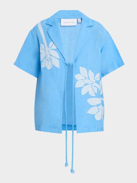 SIGNIFICANT OTHER Tammy Tie-Front Shirt