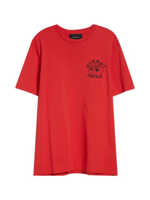 Simone Rocha Simone Rocha Dim Sum Logo Print T-Shirt in Red/Black at Nordstrom