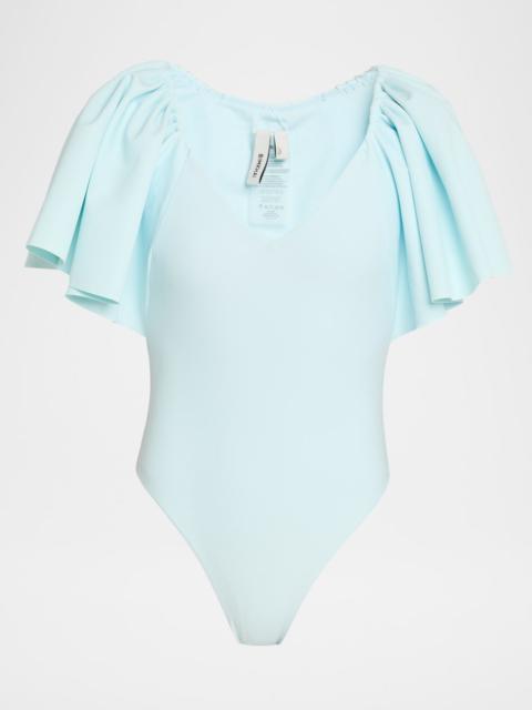 SIMKHAI Cassidie Flutter One-Piece Swimsuit