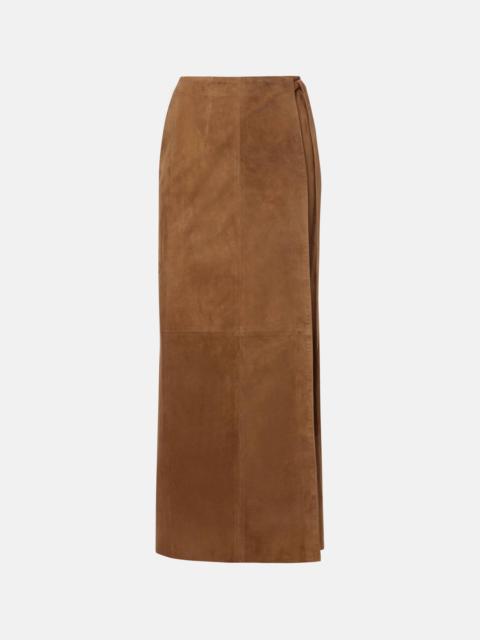 NOUR HAMMOUR Leather wrap skirt