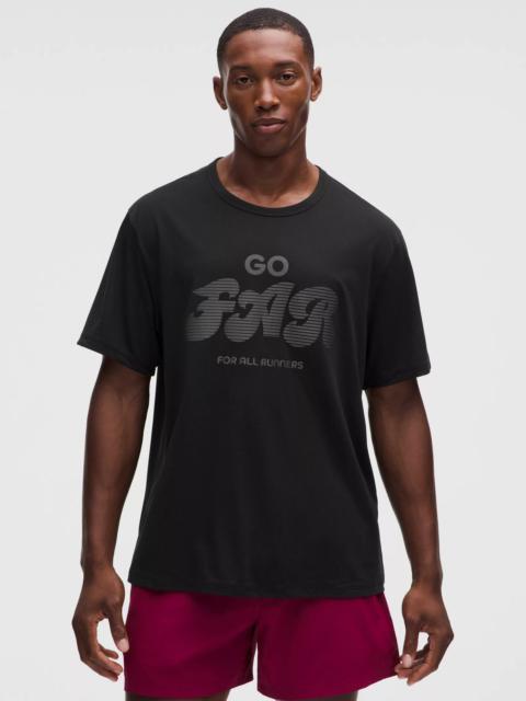lululemon Mile Maker Mesh Short-Sleeve Shirt *Run Graphic