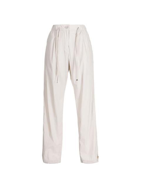 Herno logo-plaque drawstring straight trousers