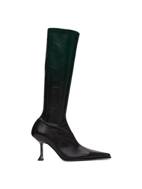 MIISTA Green & Black Carlita Tall Boots