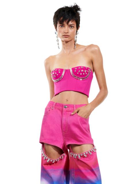 CRYSTAL WATERMELON CUP BUSTIER