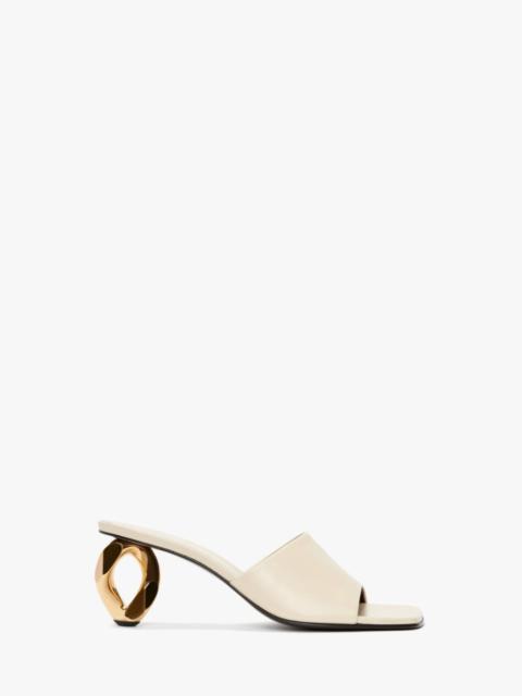 JW Anderson CHAIN HEEL LEATHER SANDALS