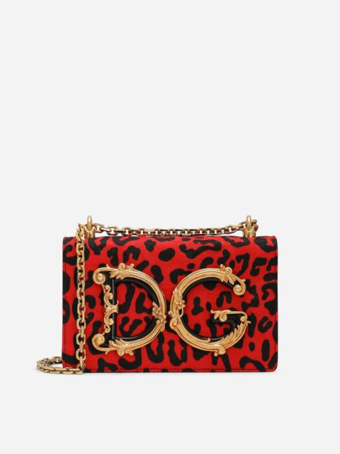 Dolce & Gabbana Leopard-print brocade DG Girls bag