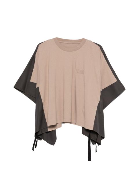 MM6 Maison Margiela colour-block tie-detail T-shirt