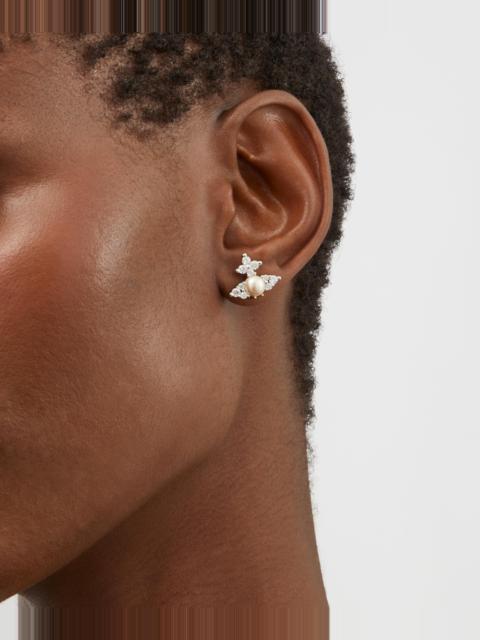 Vivienne Westwood Silver-Tone Feodora Stud Earrings