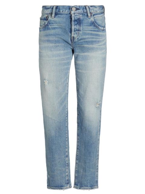 MOUSSY VINTAGE Women's Hackney Tapered Mid-Rise Jeans - Light Blue