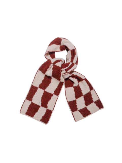 HOWLIN' Mini Checkerboard Scarf Rust