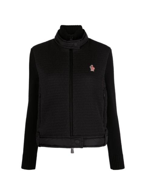 Moncler Grenoble tricot-trim panel insulated jacket