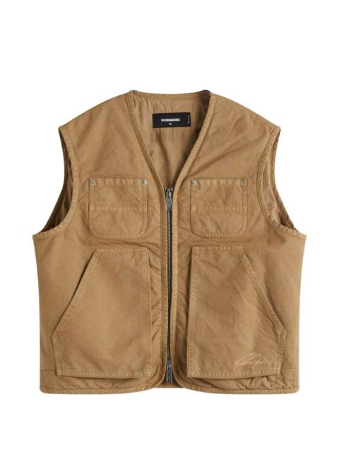 DSQUARED2 zip-up gilet