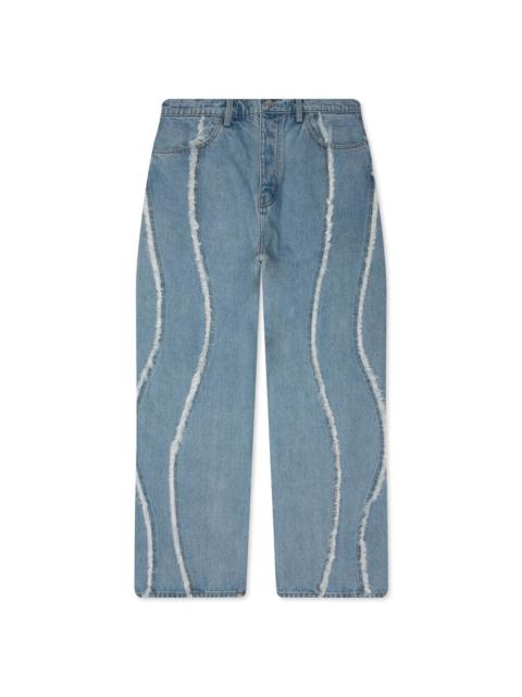 NAHMIAS STONE WASH OLLIE DENIM - LIGHT INDIGO DENIM