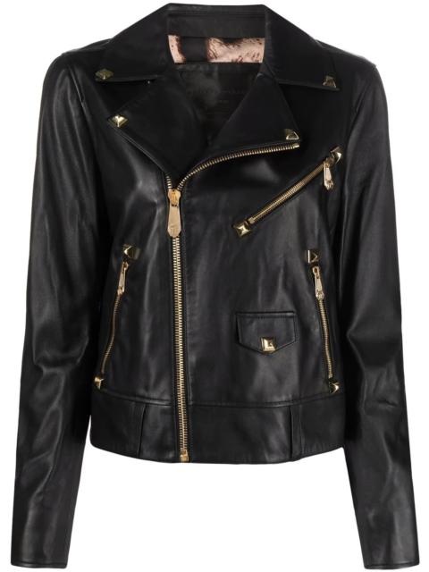 PHILIPP PLEIN studded biker jacket