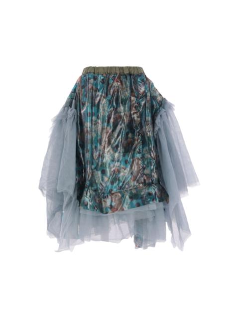 TAO Comme Des Garçons printed asymmetric skirt