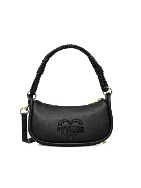 Moschino logo-detail braided-handle tote bag