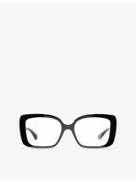 CHANEL CH3502B Square-Frame Acetate Optical Glasses