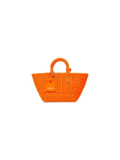 BALENCIAGA Women's Bistro Xs Basket With Strap in Fluo Orange