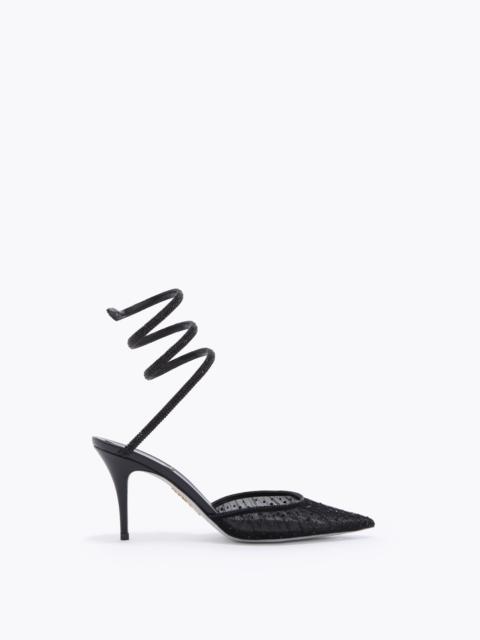 RENE CAOVILLA TAYLOR BLACK PUMP WITH SERPENT 80
