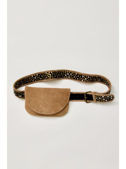 FREE PEOPLE Animal Instinct Suede Pocket Bag