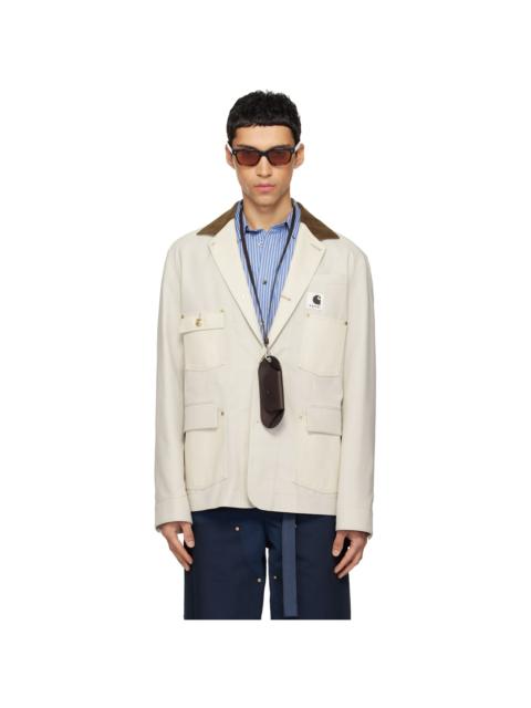 sacai Off-White Carhartt WIP Edition Suiting & Duck Blazer