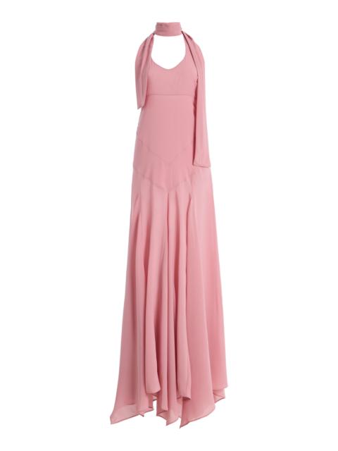 SIEDRÉS Exclusive Raye Crepe Dress pink