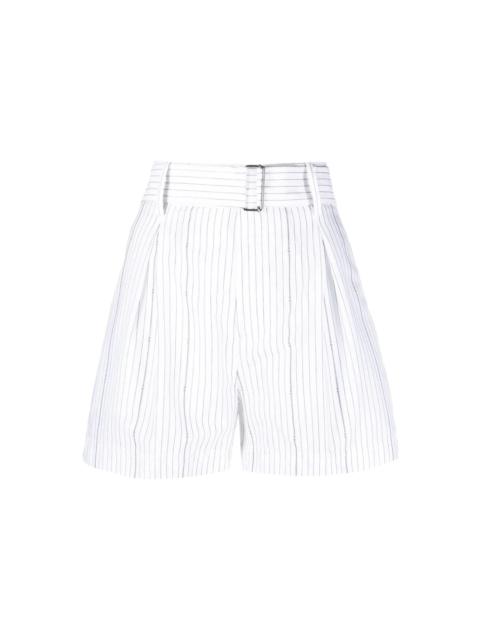N°21 belted pleated shorts