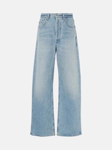 Gwendoline Scrunch high-rise wide-leg jeans